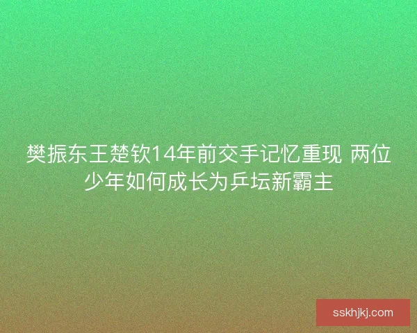 樊振东王楚钦14年前交手记忆重现 两位少年如何成长为乒坛新霸主